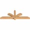 Ekena Millwork Redmond Smooth Timber Gable Bracket, Western Red Cedar, 60"W x 22"H x 3 1/2"D x 3 1/2"F, 9/12 Pitch GBW060X22X0404RED00SWR - alternate 3